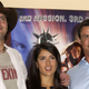Rodriguez, Salma Hayek, and Stallone promoting Spy Kids 3-D in 2003 (Photo: Getty Images)